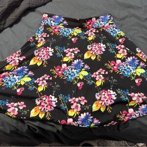 Pink and Blue Mini A-Line Skater Skirt for Night Out